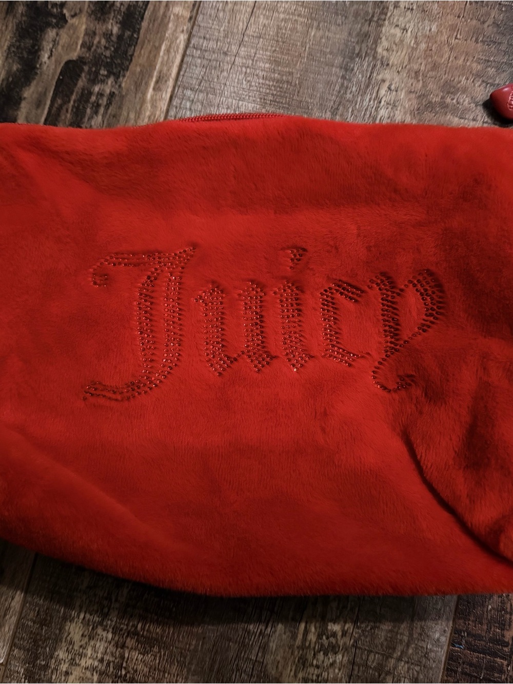 Juicy couture red makeup bag